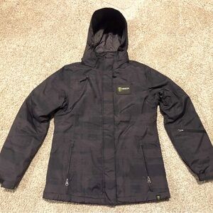 Monster Energy Black Hooded full zip insulated motorcycle jacket